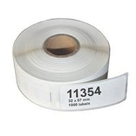 Kompatibilní etikety s Dymo 11354, 57mm x 32mm, 1000ks - bílé