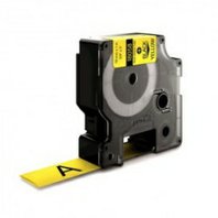 Kompatibilní páska s Dymo 18058, S0718340, Rhino, 19mm x 1,5m, černý tisk / žlutý podklad