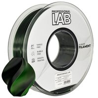 PLA SILK filament vícebarevný černý zelený 1,75mm 1kg Professional Lab