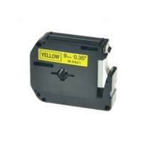Kompatibilní páska s Brother MK-621, 9mm x 8m, černý tisk / žlutý podklad