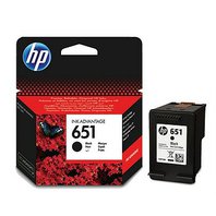 HP 651 - čierna originálna cartridge, C2P10AE