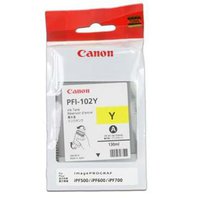 Canon PFI-102y - Žlutá originální cartridge (0898B001)