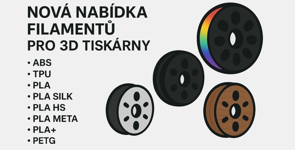 Nabídka filamentů pro 3D tiskárny