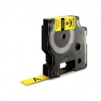 Kompatibilní páska s Dymo 18056 / S0718310, 12mm x 1,5m černý tisk / žlutý podklad