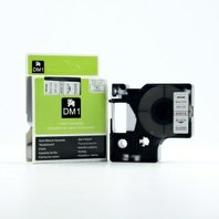 Kompatibilní páska s Dymo 40910 / S0720670, 9mm x 7m, černý tisk / průhledný podklad