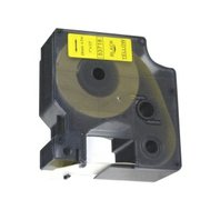 kompatibil páska s Dymo 53718 / S0720980, 24mm x 7m, čierny tisk / žltý podklad